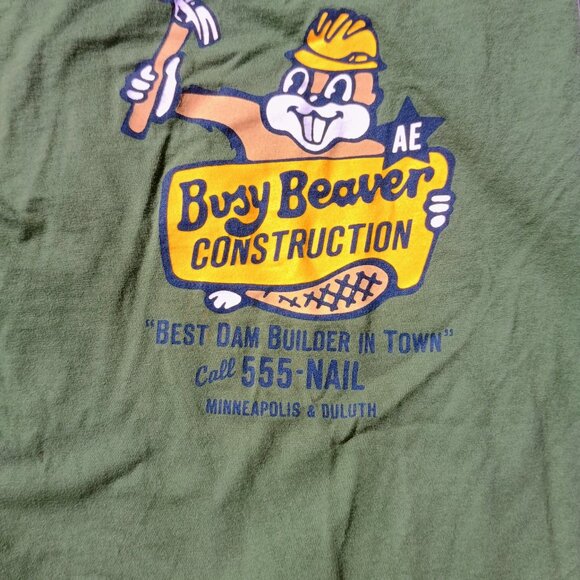 Vintage Y2K American Eagle Busy Beaver Long-Sleeve Tee - Picture 2 of 2